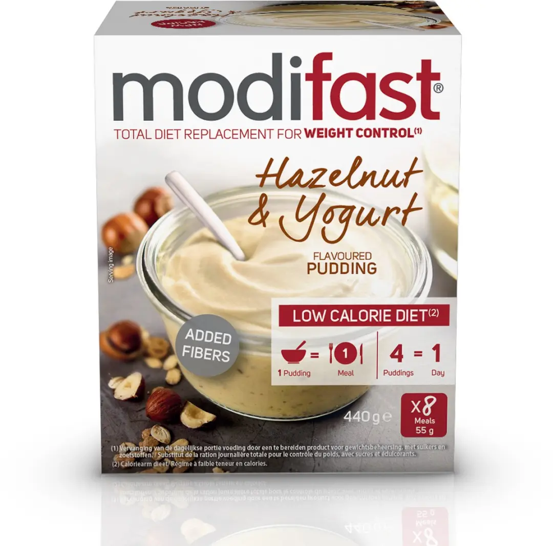 Modifast Intensive Pudding Yoghurt Hazelnoot - 8 Zakjes
