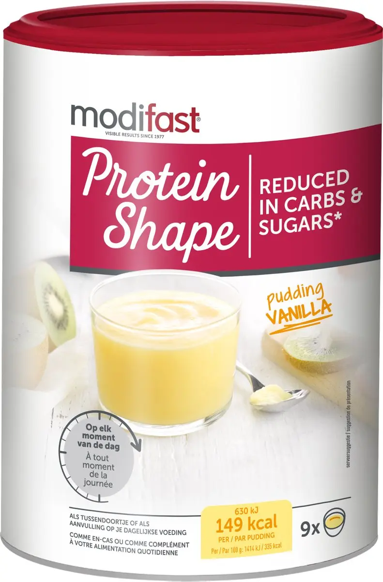 Modifast Protein Shape Pudding - 405g - 9 Scoops - Vanille
