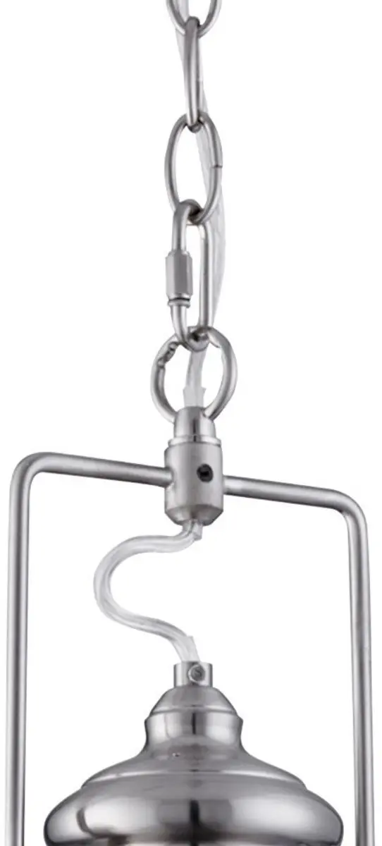 Searchlight Industrial Pendant Hanglamp 31cm - Matstaal