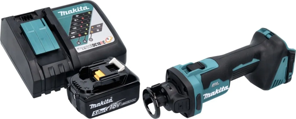 Makita DCO 181 RT1 Accu-Rotatiesnijder 18V - 32.000 tpm - 1x 5,0 Ah - afbeelding 3 van 5