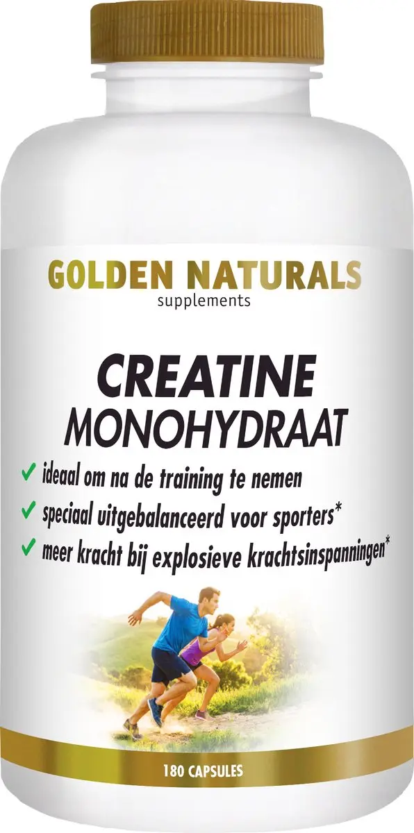 Golden Naturals Creatine Monohydraat 3000mg