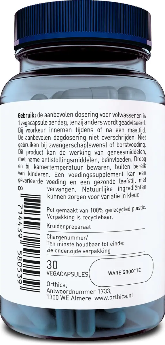 Orthica Ginkgo 30 Vegacapsules
