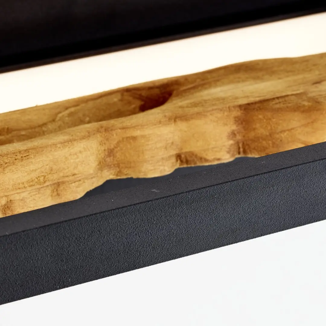 Brilliant Chaumont Wandlamp LED 9,5W 3000K - Zwart/Hout
