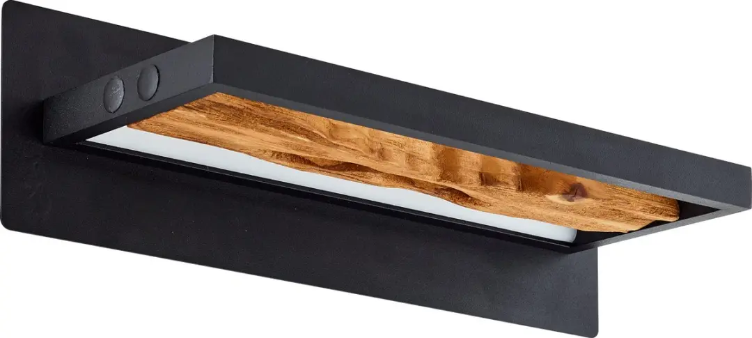 Brilliant Chaumont Wandlamp LED 9,5W 3000K - Zwart/Hout