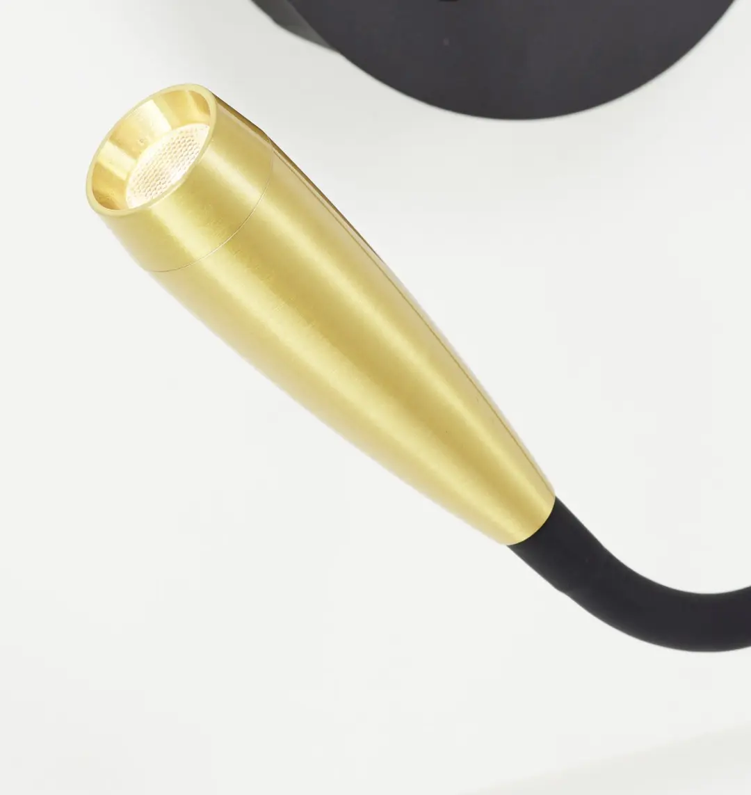 Brilliant Jutta Wandlamp LED 2.8W - Flexibele arm - Zwart/Goud