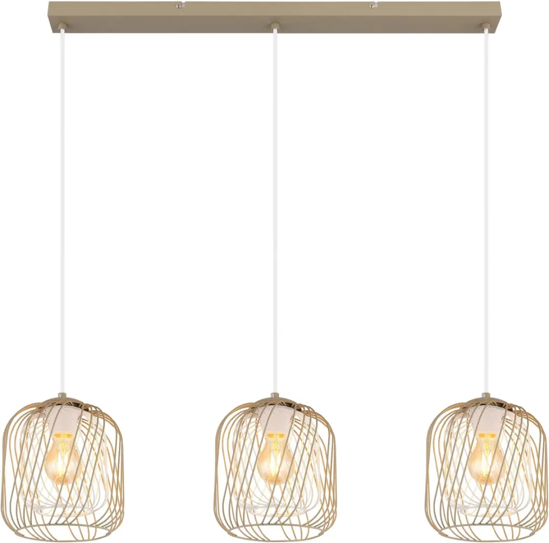 Globo 3-lichts Hanglamp Dichti Zandbruin 15965-3H