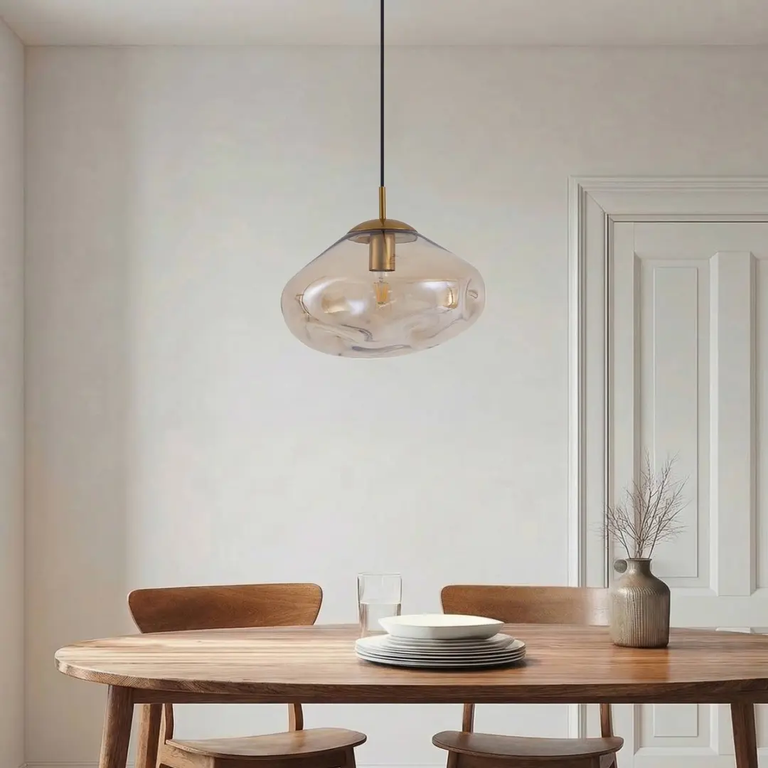 Lindby Hanglamp Glas 1 Licht E27