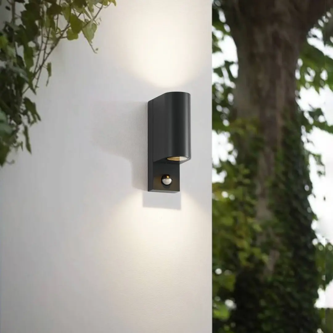 Lindby Wandlamp Buiten 2 Lichtpunten GU10 Grafietgrijs