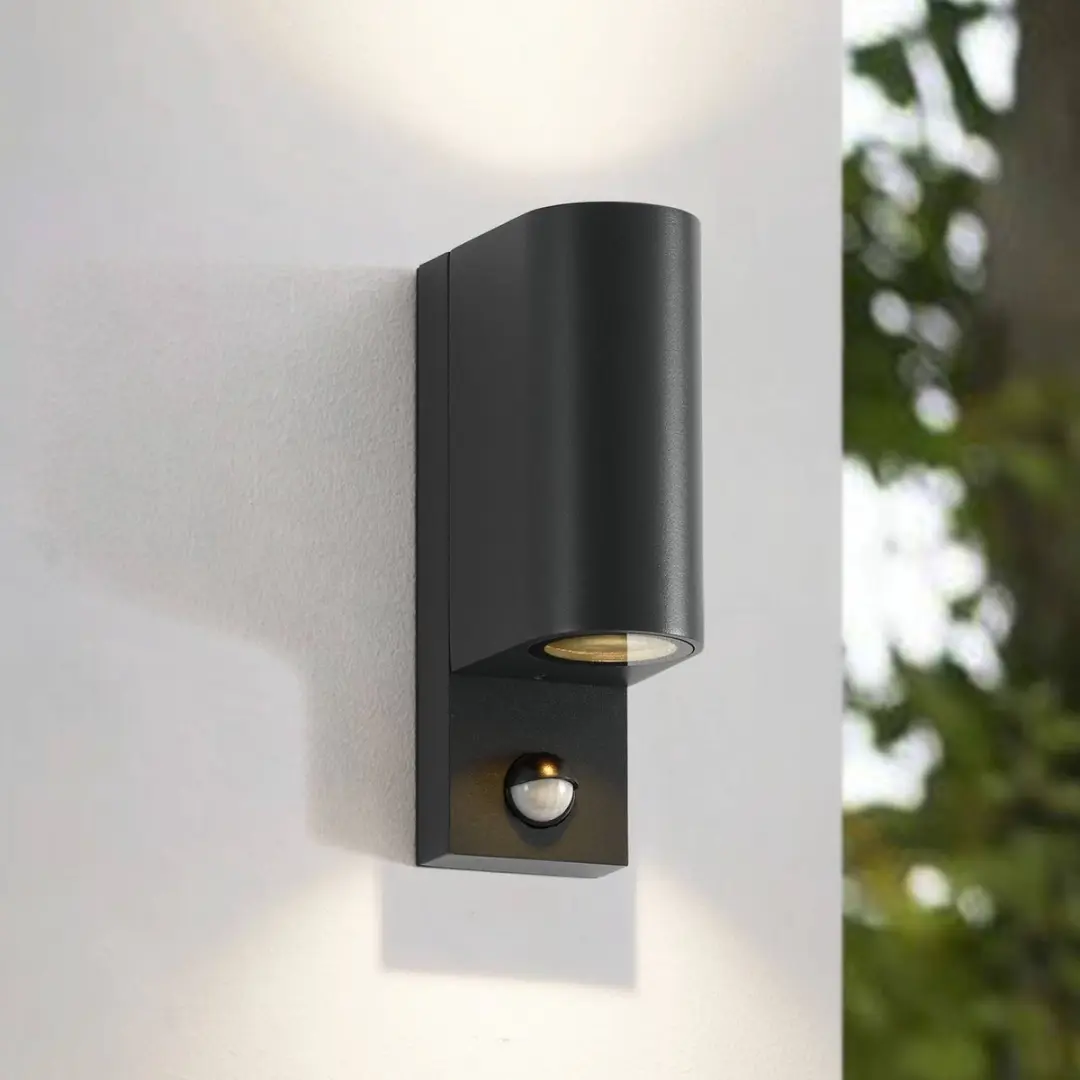 Lindby Wandlamp Buiten 2 Lichtpunten GU10 Grafietgrijs