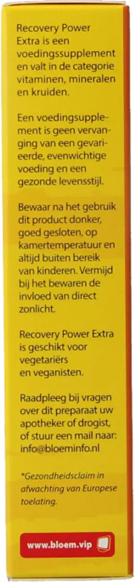 Bloem Recovery Power Extra 30 Tabletten