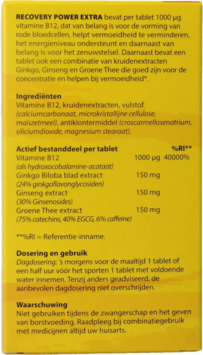 Bloem Recovery Power Extra 30 Tabletten