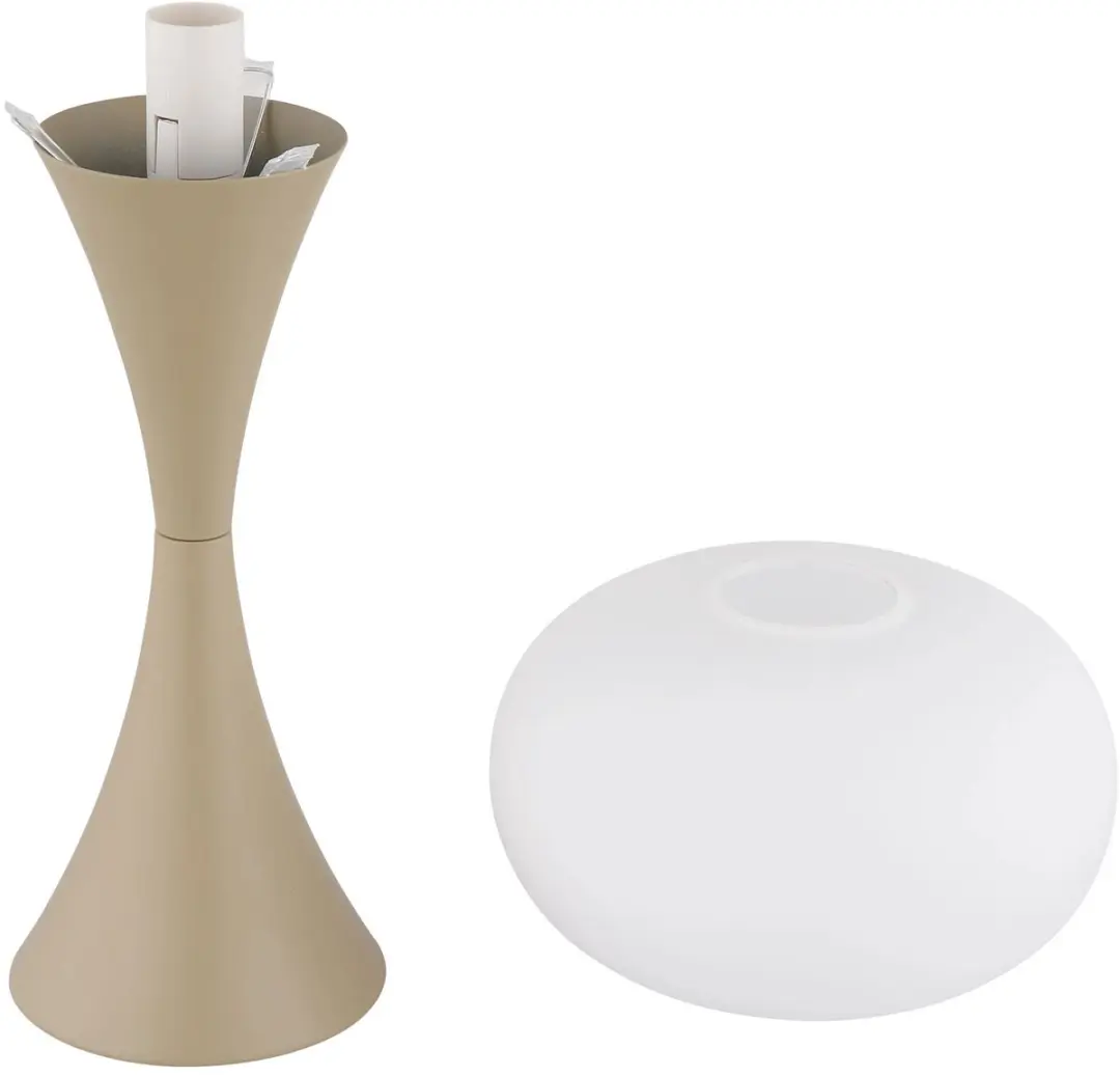 Globo LULA Tafellamp Beige Ø18cm E14