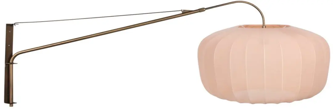 Steinhauer Vela Lino 4748BR Wandlamp - 40W - Beige/Brons