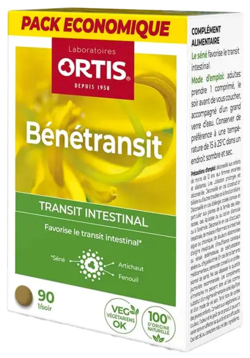 Ortis Bénétransit Transit Intestinal 90 Tabletten
