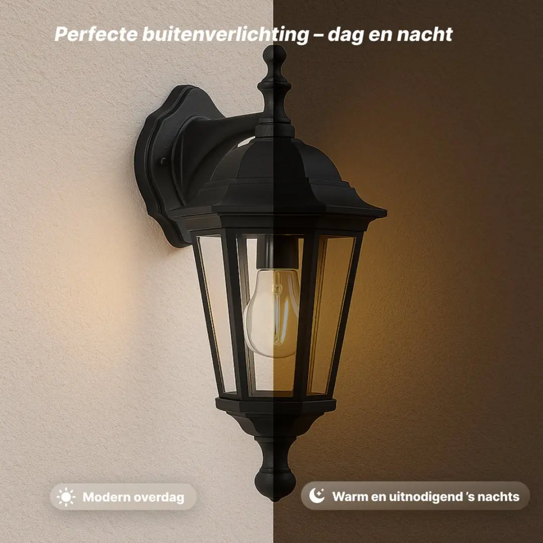 Brilliant Carleen Buitenlamp E27 - Zwart