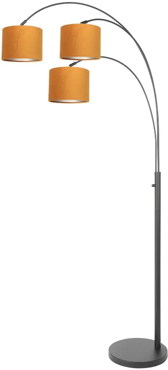 Steinhauer Sparkled Light 3824ZW Vloerlamp - Goud/Zwart