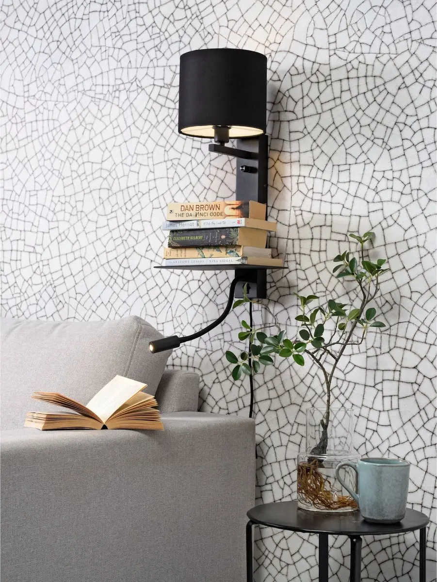 it's about RoMi Wandlamp Florence - Zwart