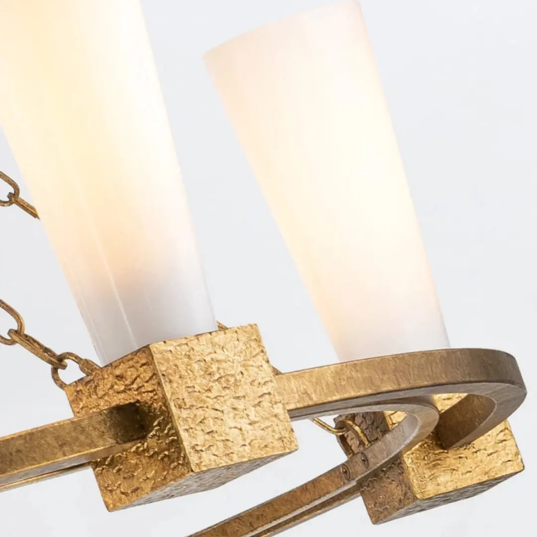 Elstead LED Kroonluchter 5x E27 - 40W - Goud