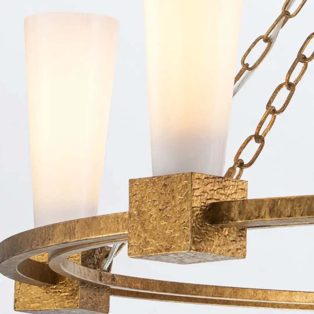 Elstead LED Kroonluchter 5x E27 - 40W - Goud