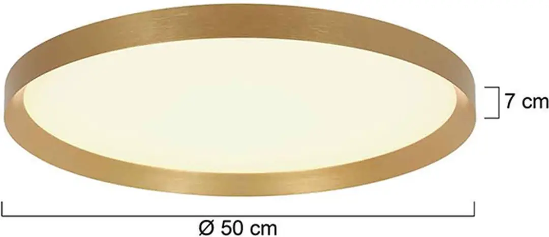 Steinhauer Flady 3686GO Plafonnier 4600 Lumen - Ø50cm Goud