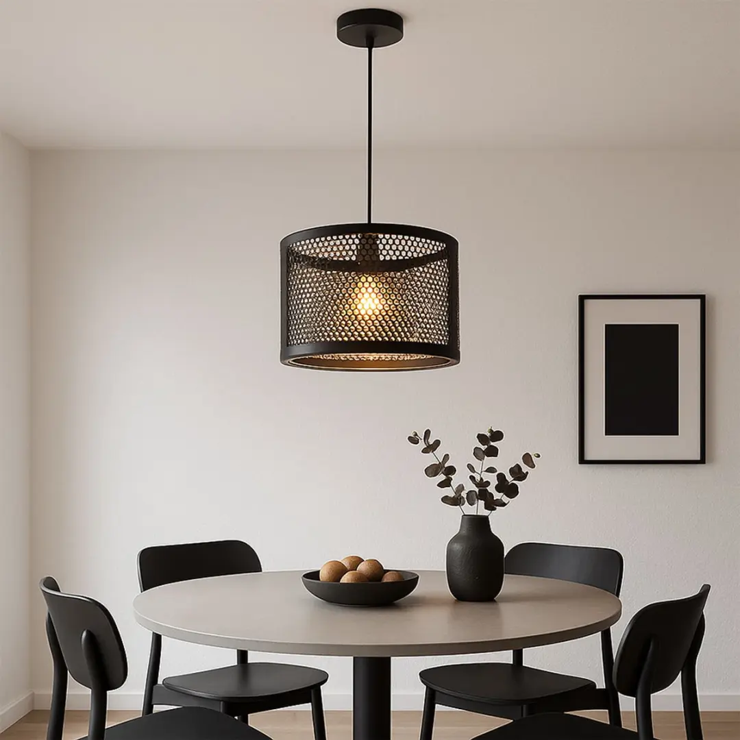 Globo MLK Hanglamp E27 40W - Zwart