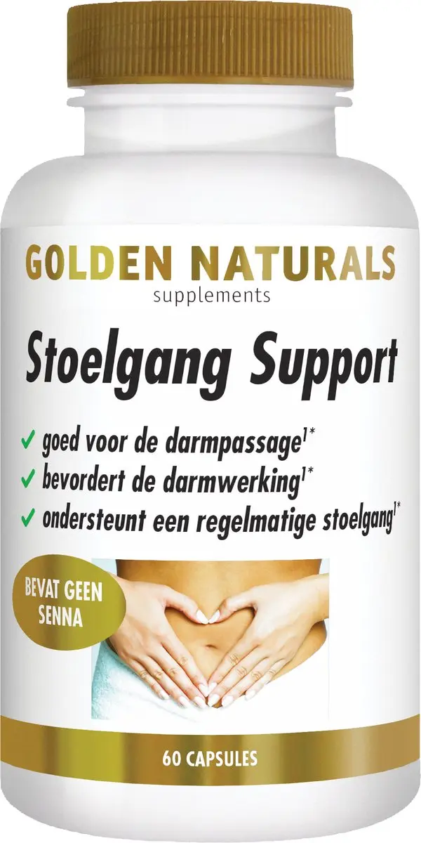 Golden Naturals Stoelgang Support Vegan Capsules 60 Stuks