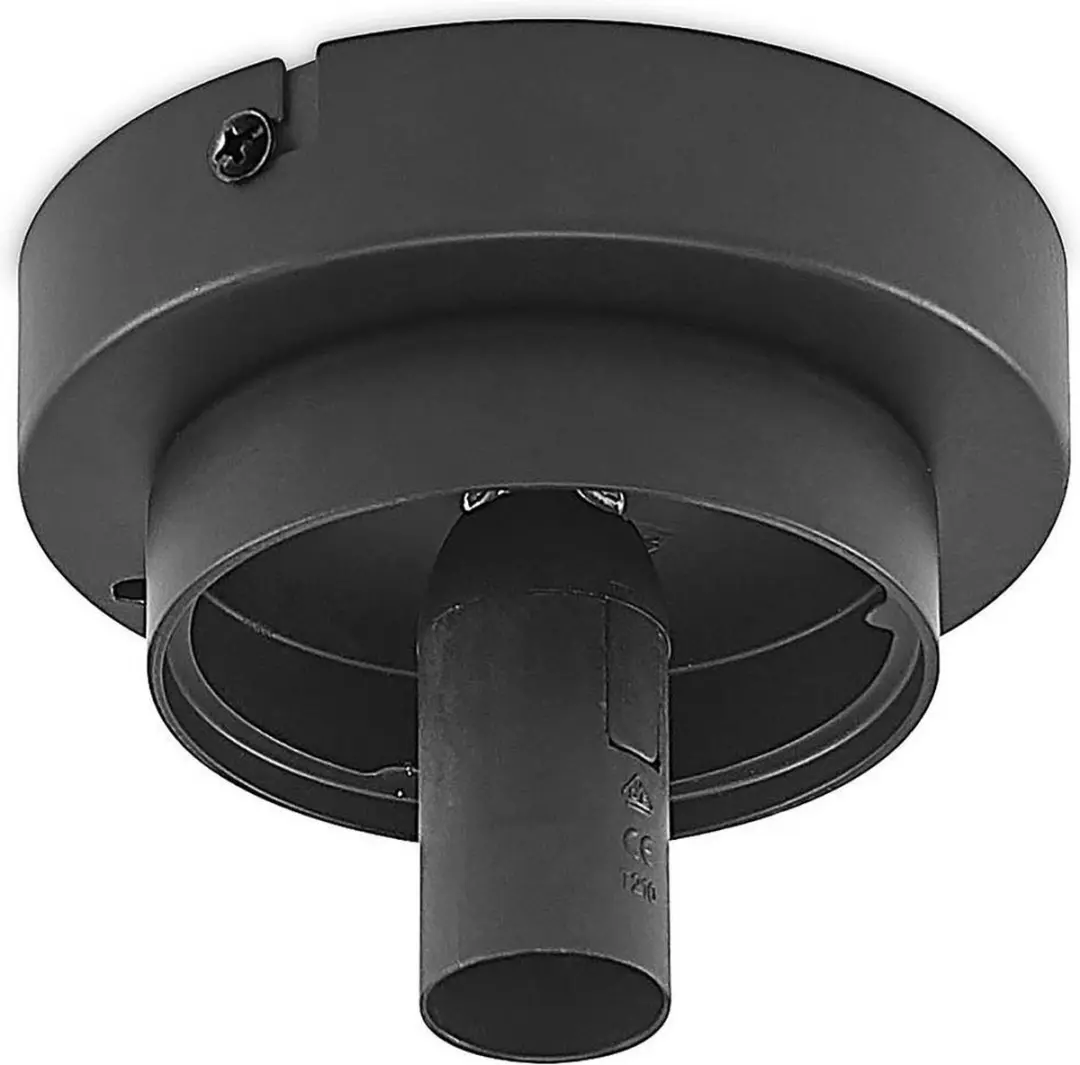 Lindby Plafondlamp Badkamer 1 Licht E14 - 15cm - Zwart Mat