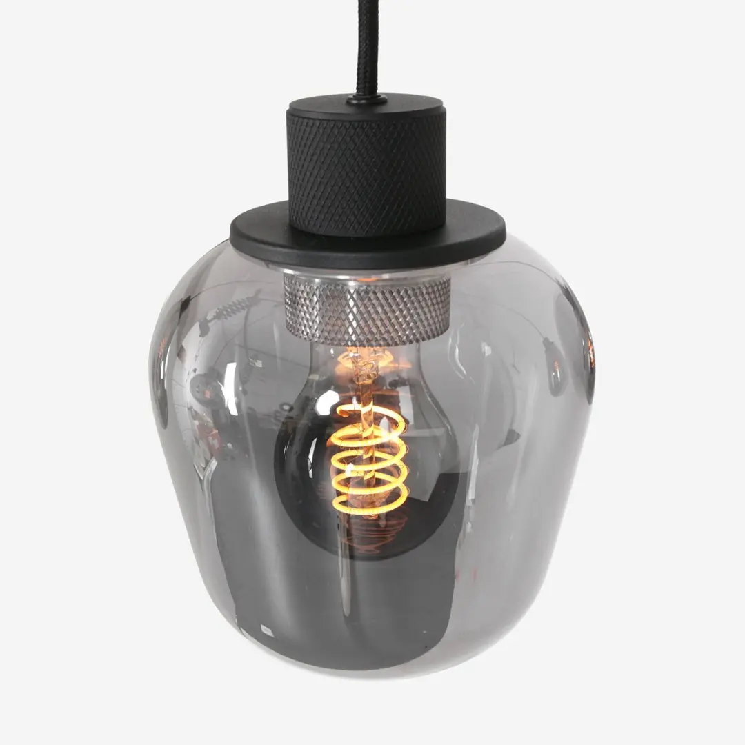Steinhauer Hanglamp Reflexion 3079ZW - 9 Lichts E27 - Ø30cm - Zwart