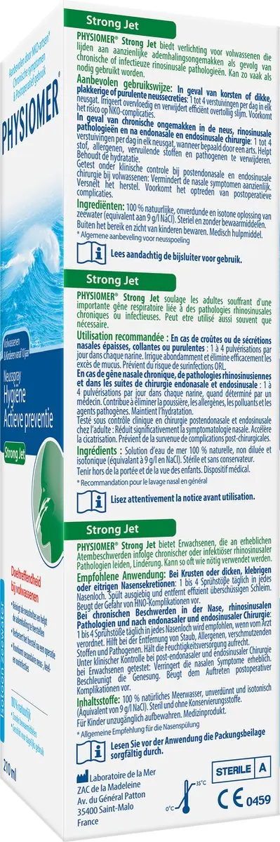Physiomer Strong Jet Neusspray 210ml - 2 Stuks