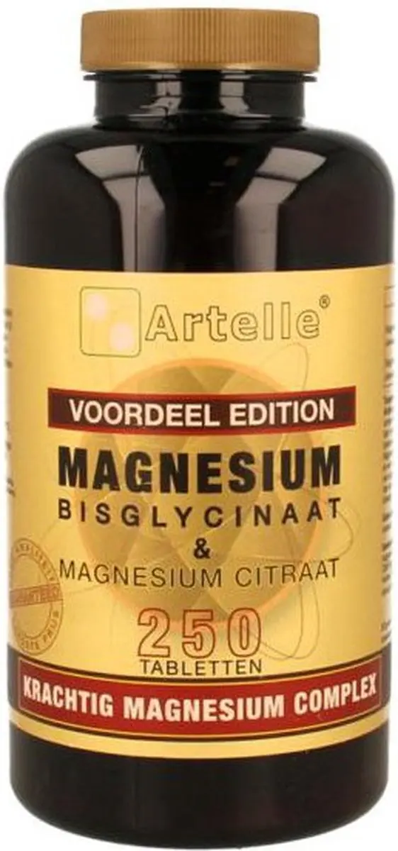 Artelle Magnesium Bisglycinaat & Citraat 250 Tabletten