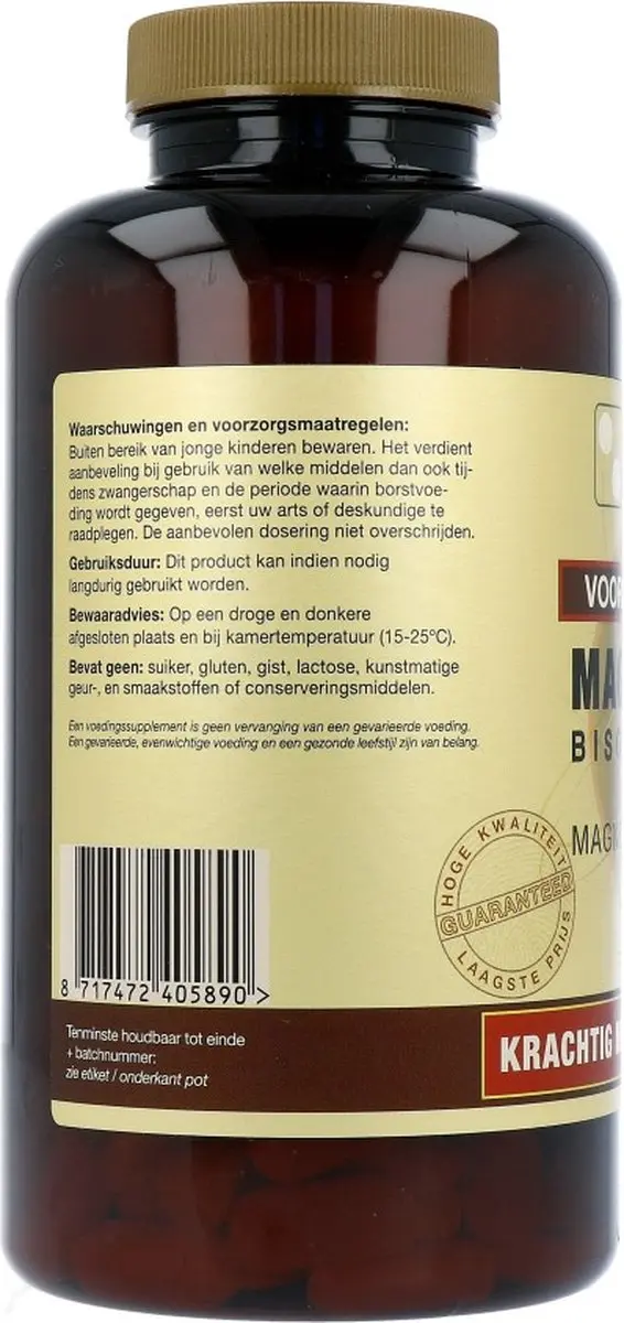 Artelle Magnesium Bisglycinaat & Citraat 250 Tabletten
