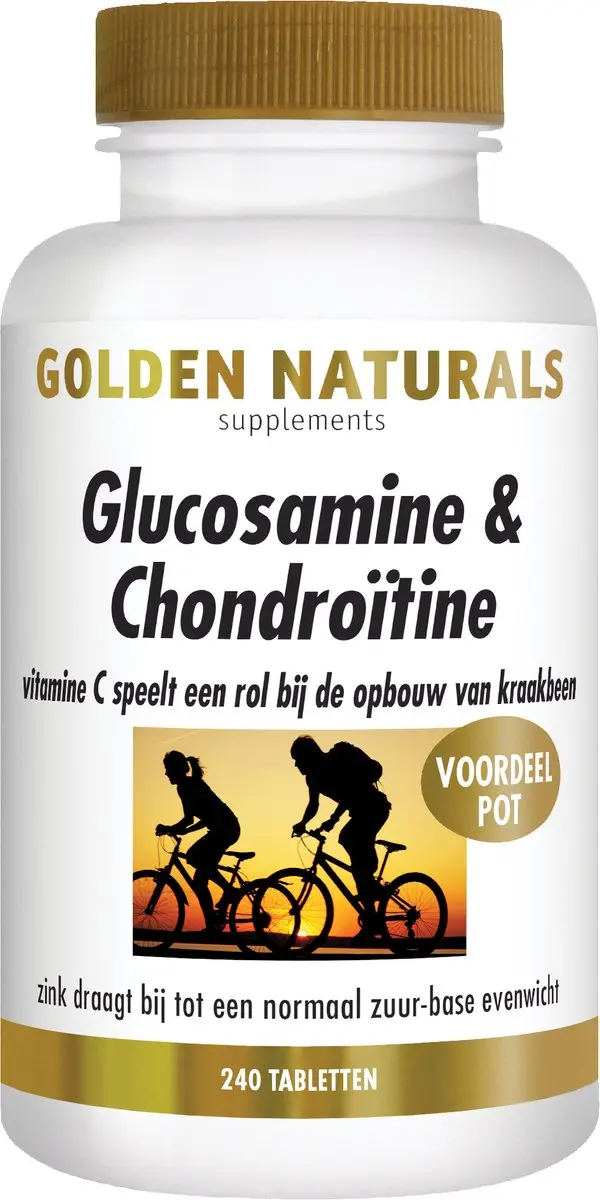 Golden Naturals Glucosamine & Chondroïtine 240 tabletten