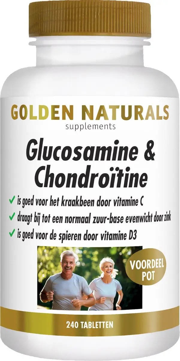 Golden Naturals Glucosamine & Chondroïtine 240 tabletten