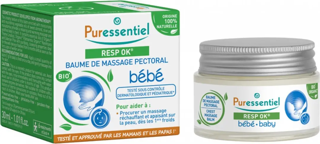 Puressentiel Resp OK Baby Borstmassagebalsem 30ml