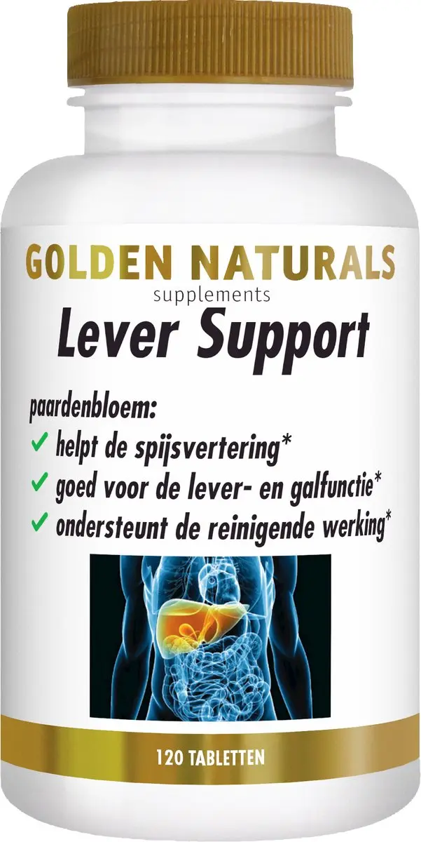 Golden Naturals Lever Support 120 Veganistische Tabletten