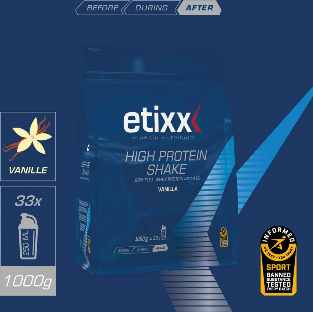 Etixx High Protein Eiwitshake 1000g - Vanille