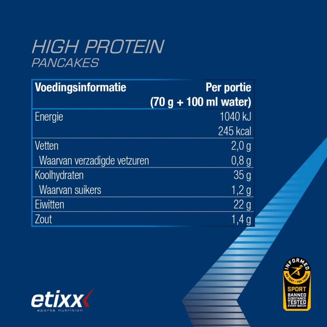 Etixx High Protein Pancakes 700g - afbeelding 6 van 6