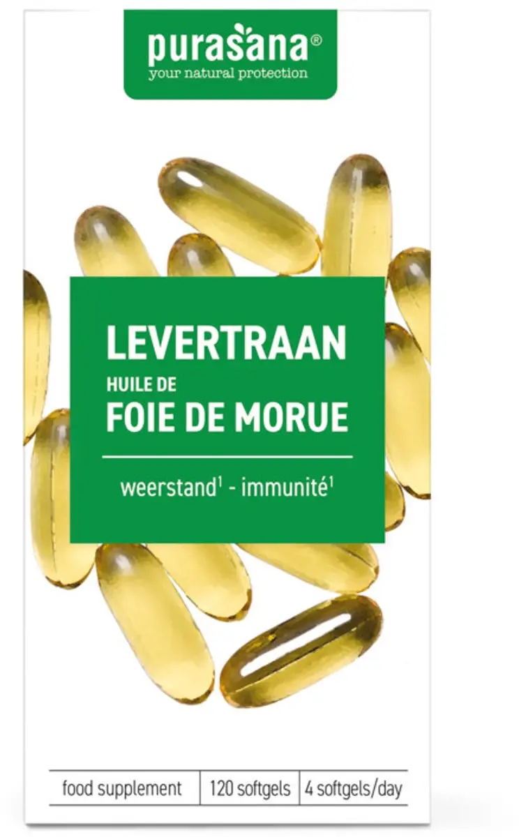 Purasana Levertraan Softgels 120 capsules