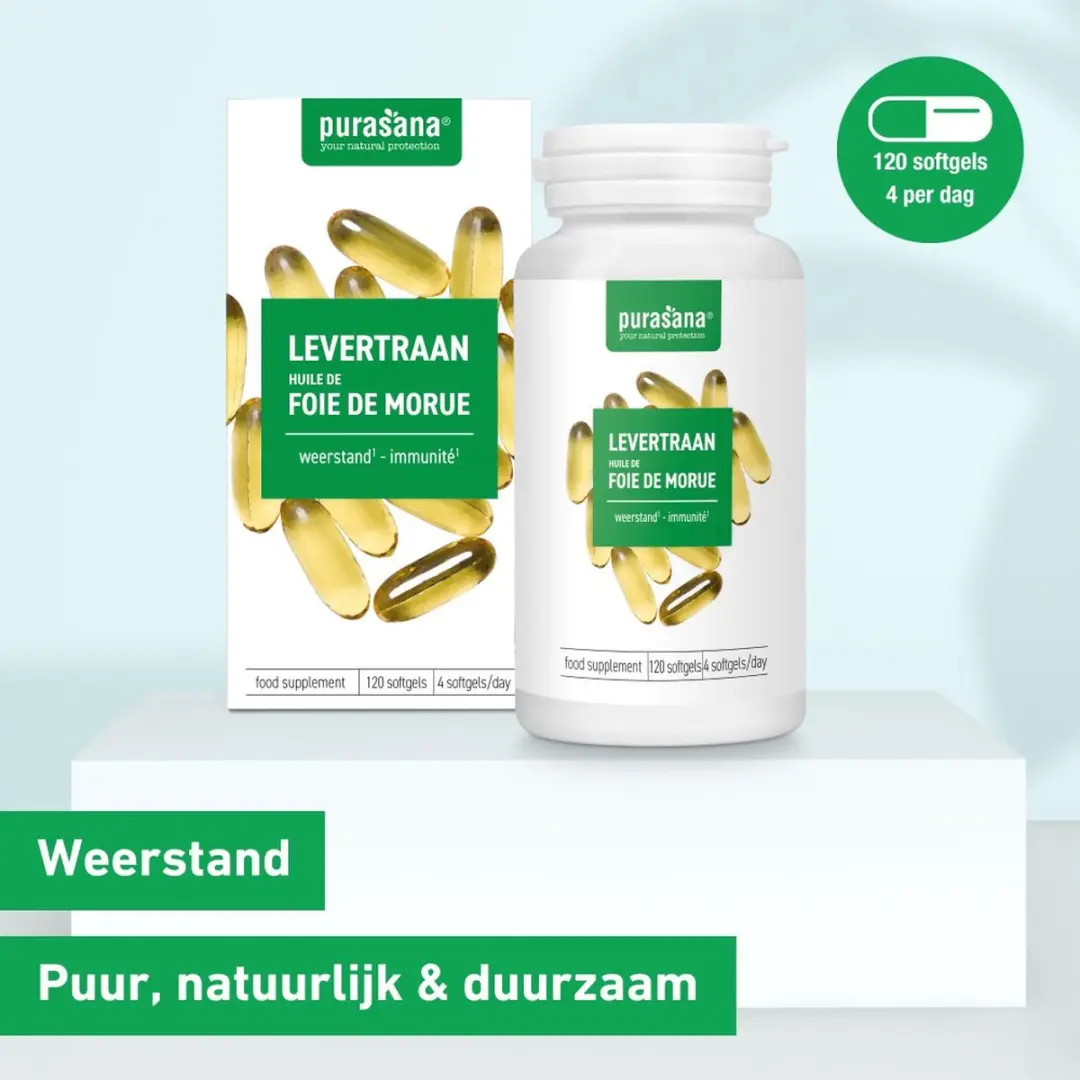 Purasana Levertraan Softgels 120 capsules