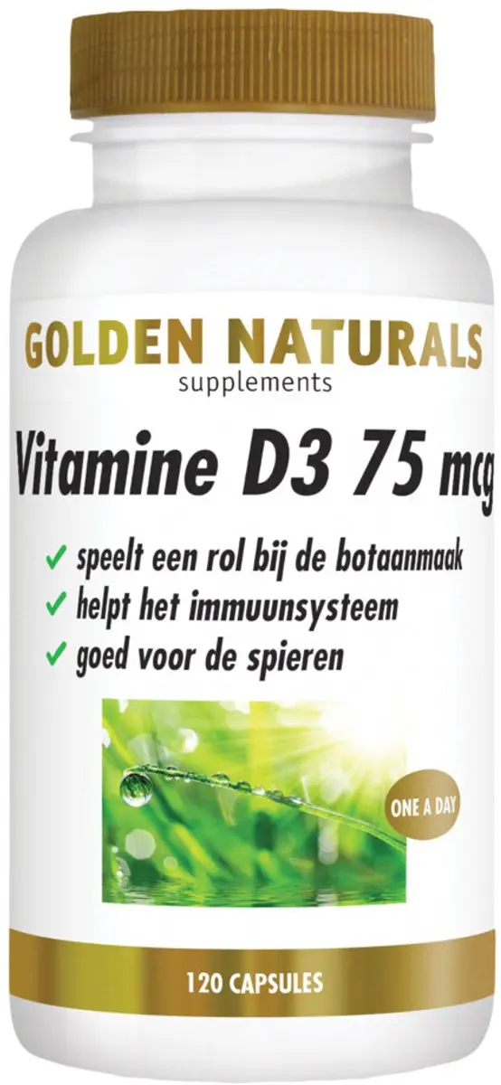 Golden Naturals Vitamine D3 75mcg
