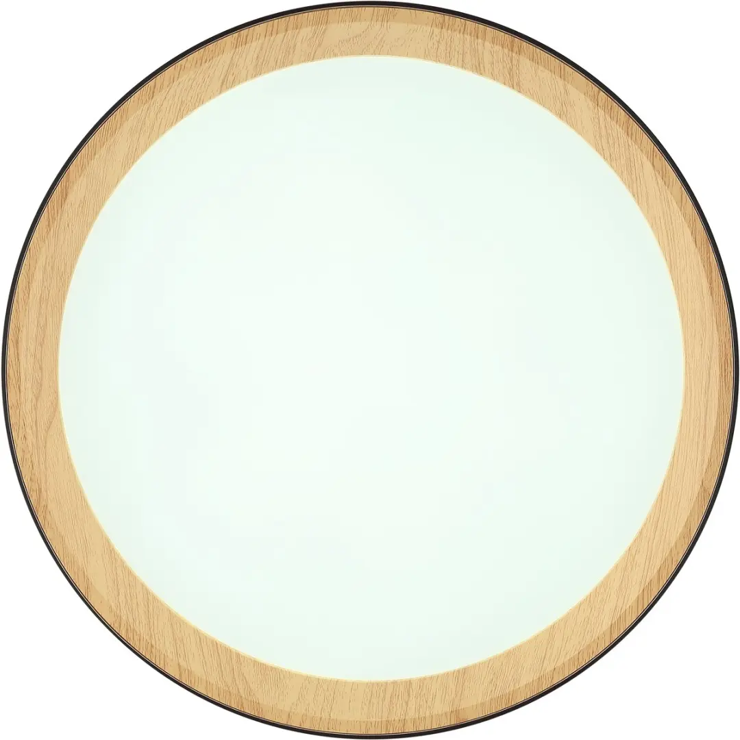 Brilliant Larios Plafondlamp 9.2W - Dimbaar CCT - Zwart/Hout - afbeelding 6 van 6