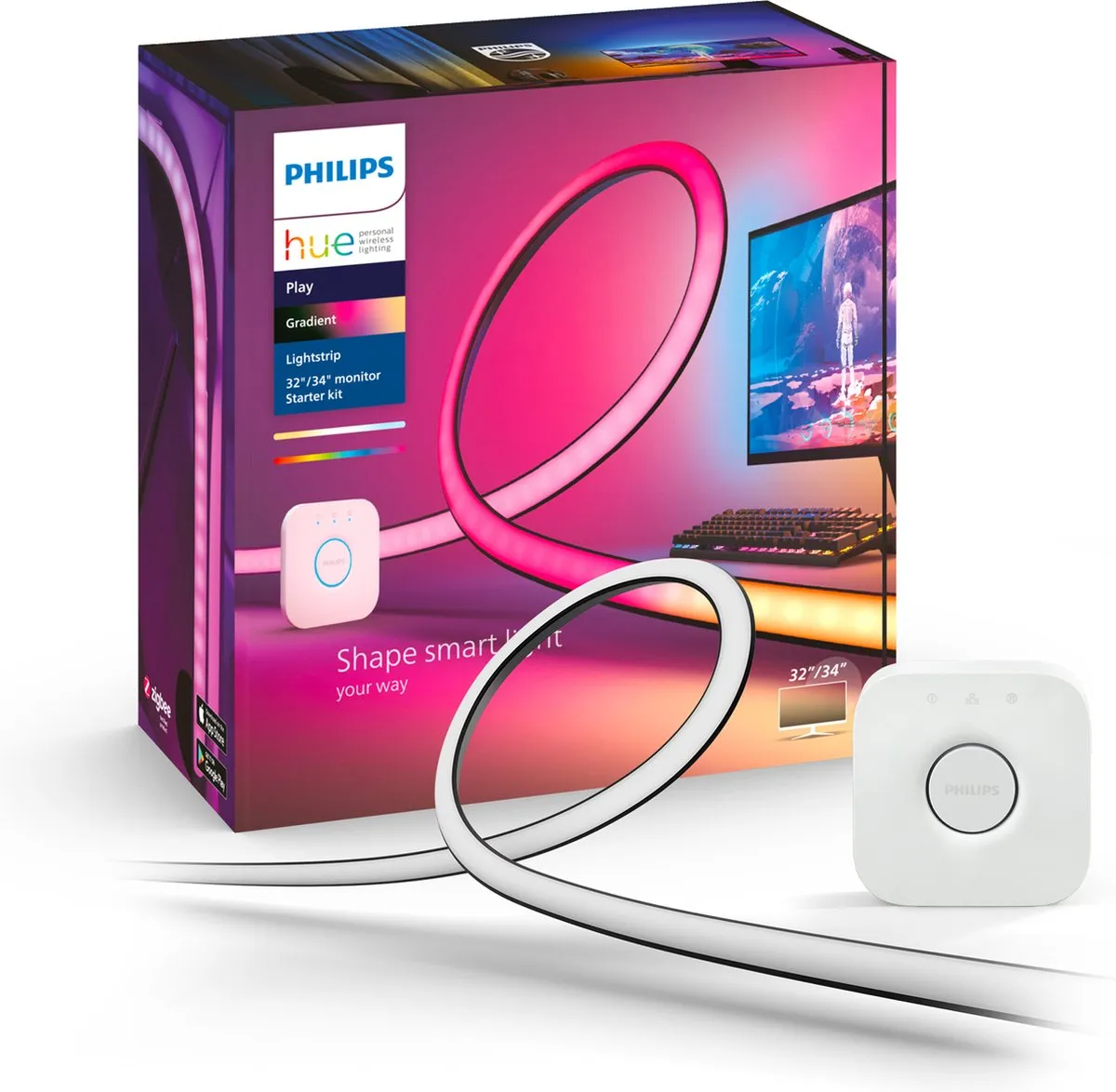 Philips Hue Play Gradient Lightstrip PC Monitor