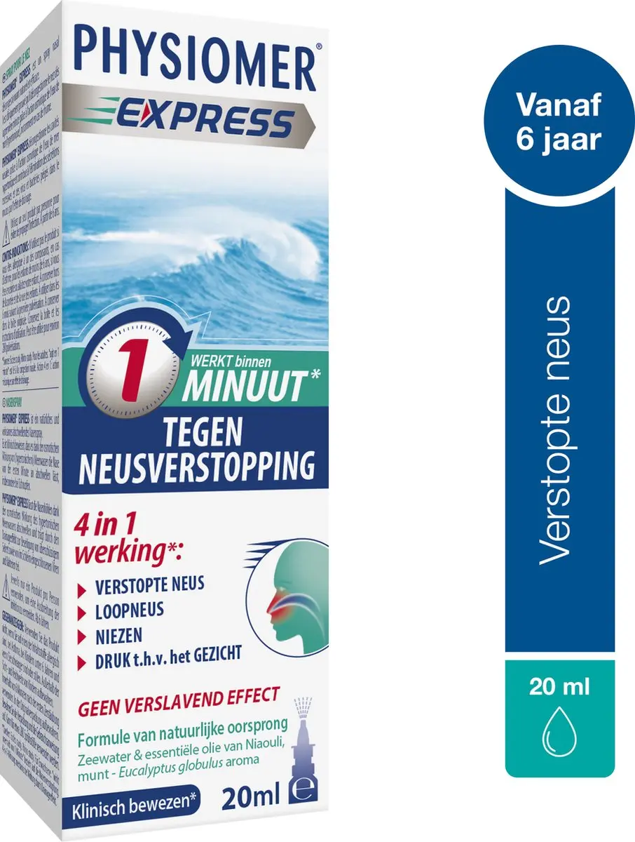 Physiomer Express Pocket Neusspray 20ml - 2 Stuks