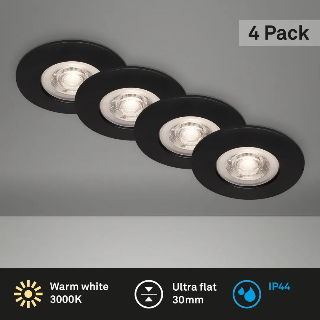 Briloner LED Inbouwspots Set 4 Stuks