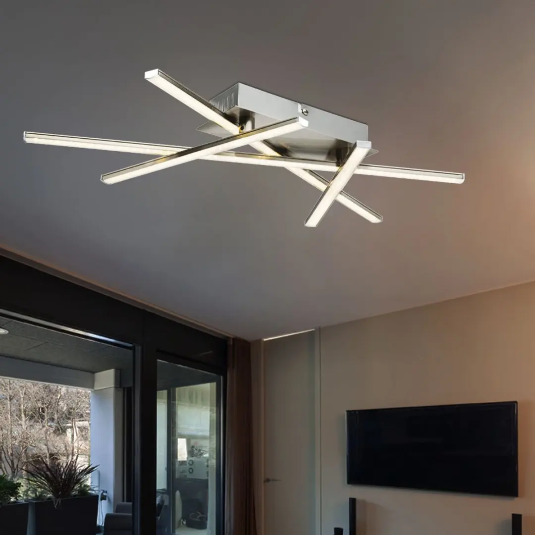 Globo LED Plafondspot 4 Staven - 20W - Zilver