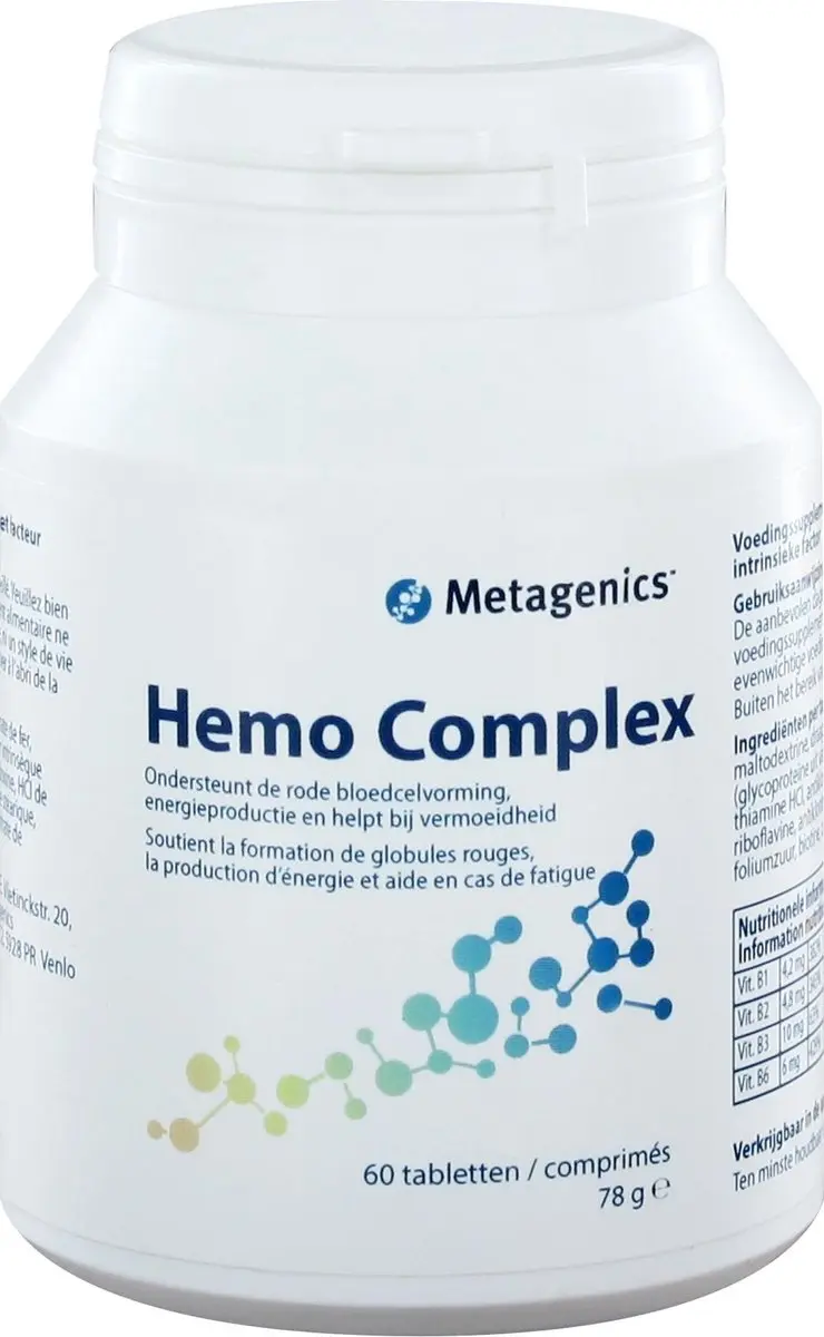 Metagenics Hemo Complex 60mg - 60 Stuks