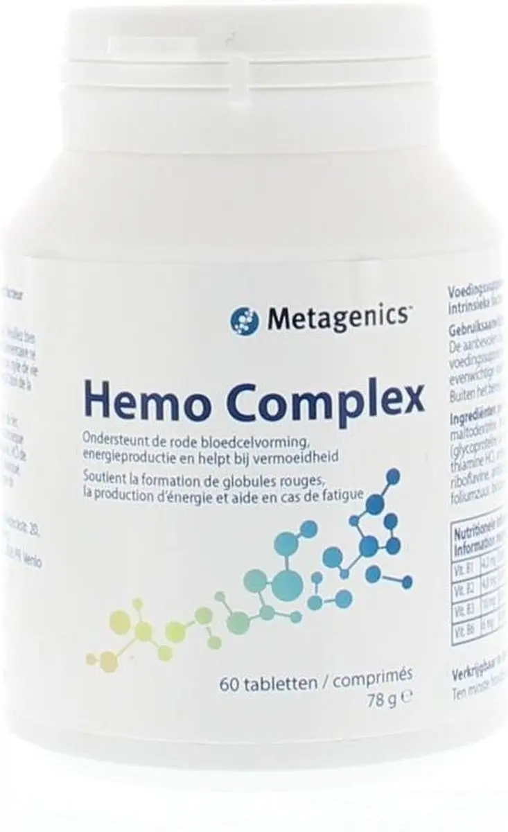 Metagenics Hemo Complex 60mg - 60 Stuks