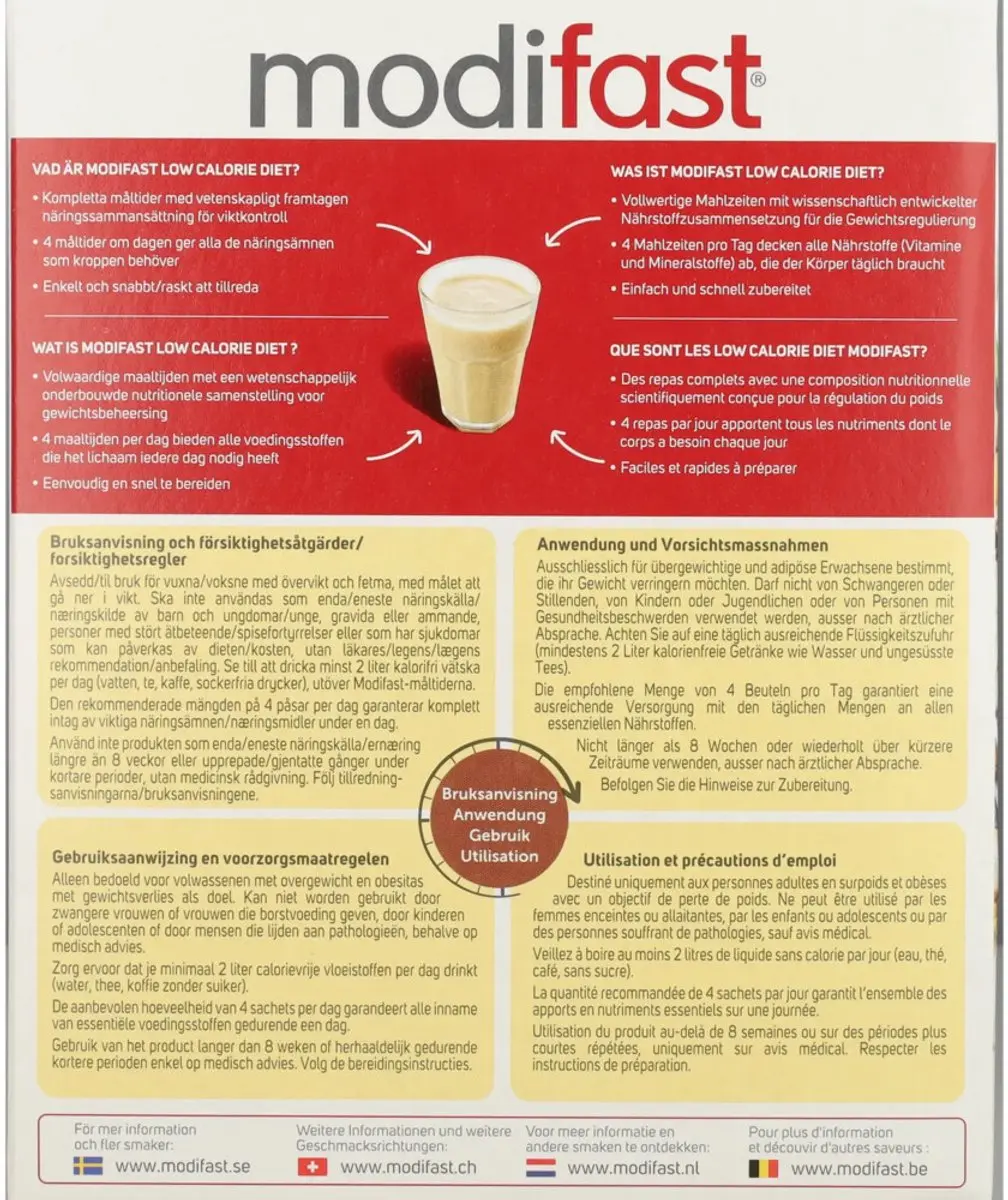 Modifast Weight Control Milkshake Vanille - 2x8x55g