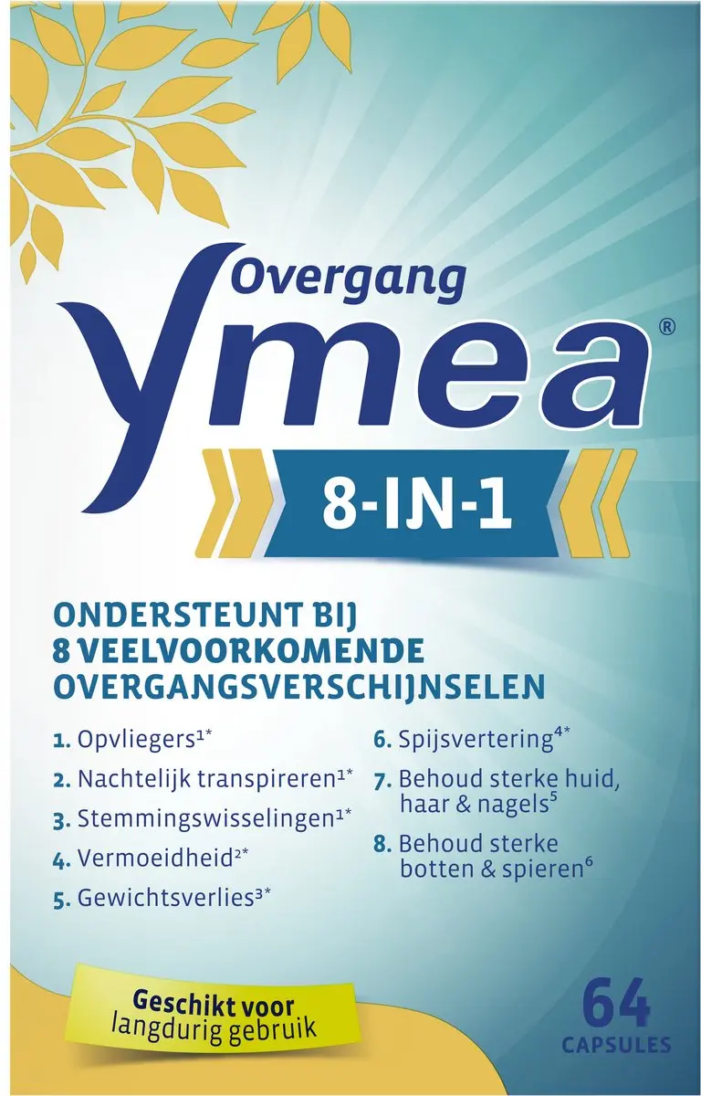 Ymea Overgang 8 in 1 Voedingssupplement 64 Capsules