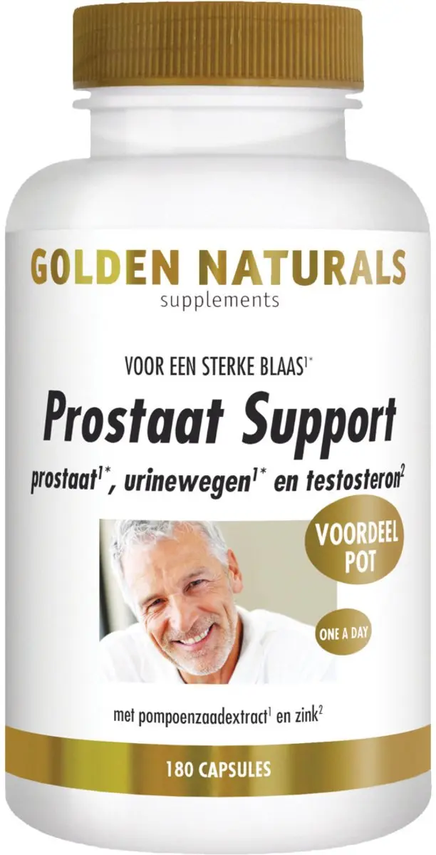 Golden Naturals Prostaat Support 180 Vegan Capsules